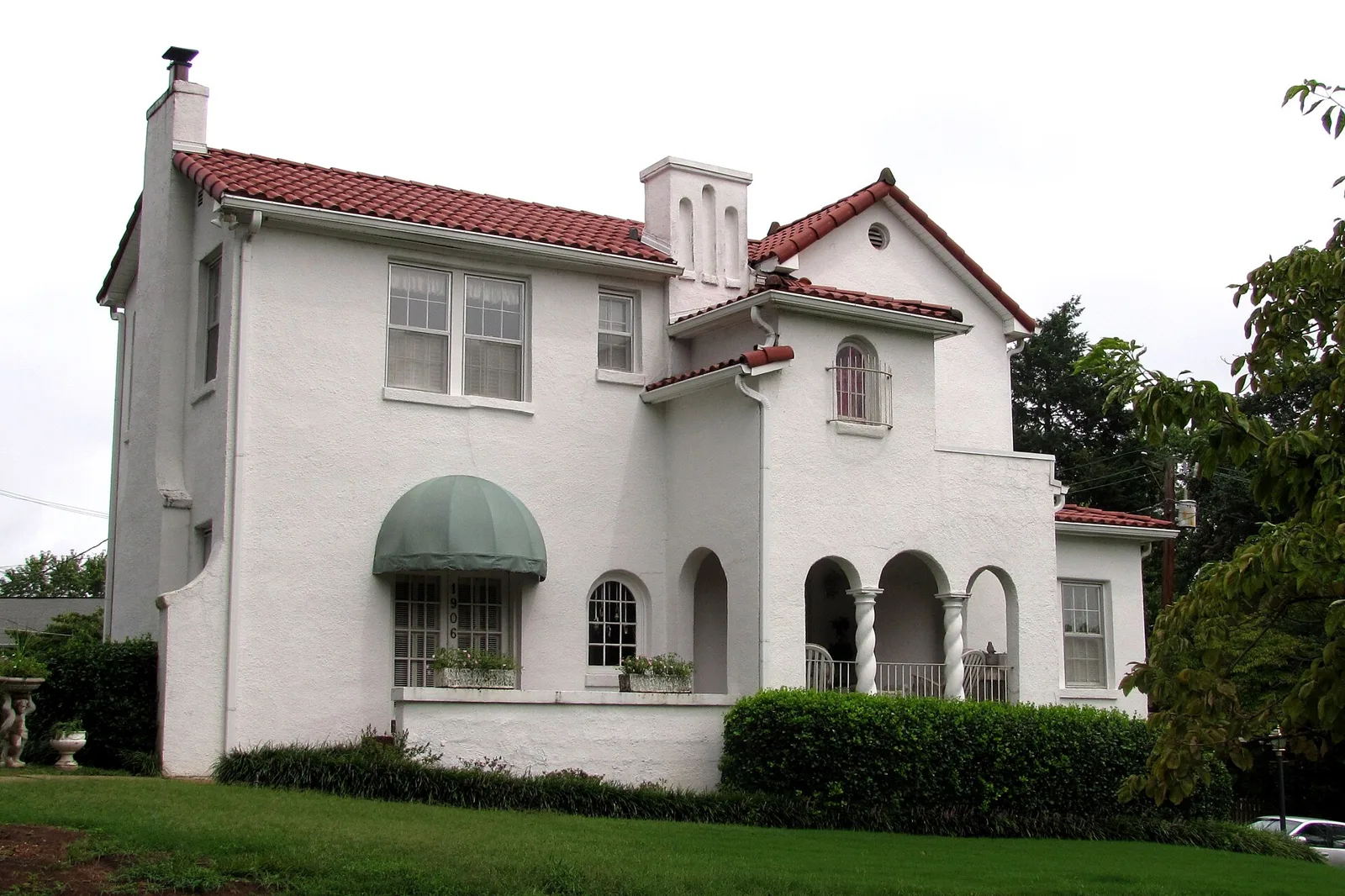 A Spanish-style house on North Hills Boulevard in Knoxville's North Hills neighborhood.