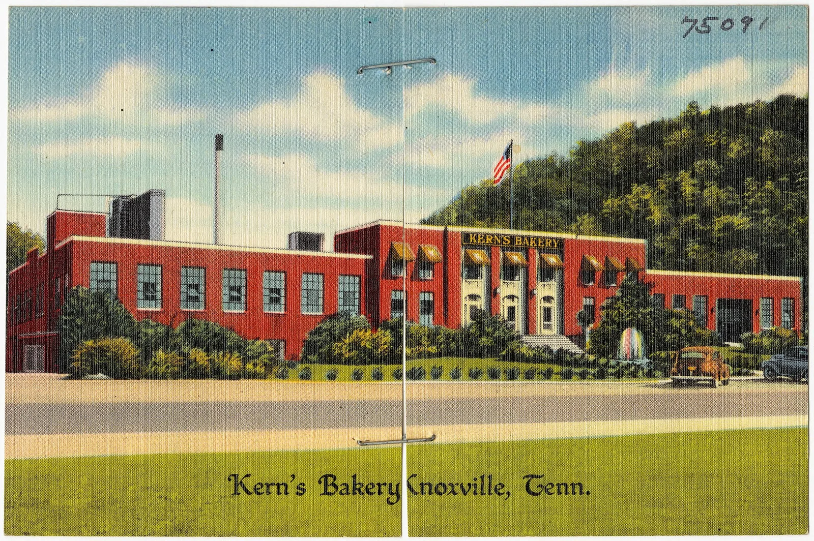 Kern's Bakery on Chapman Highway in South Knoxville, shown on a postcard.