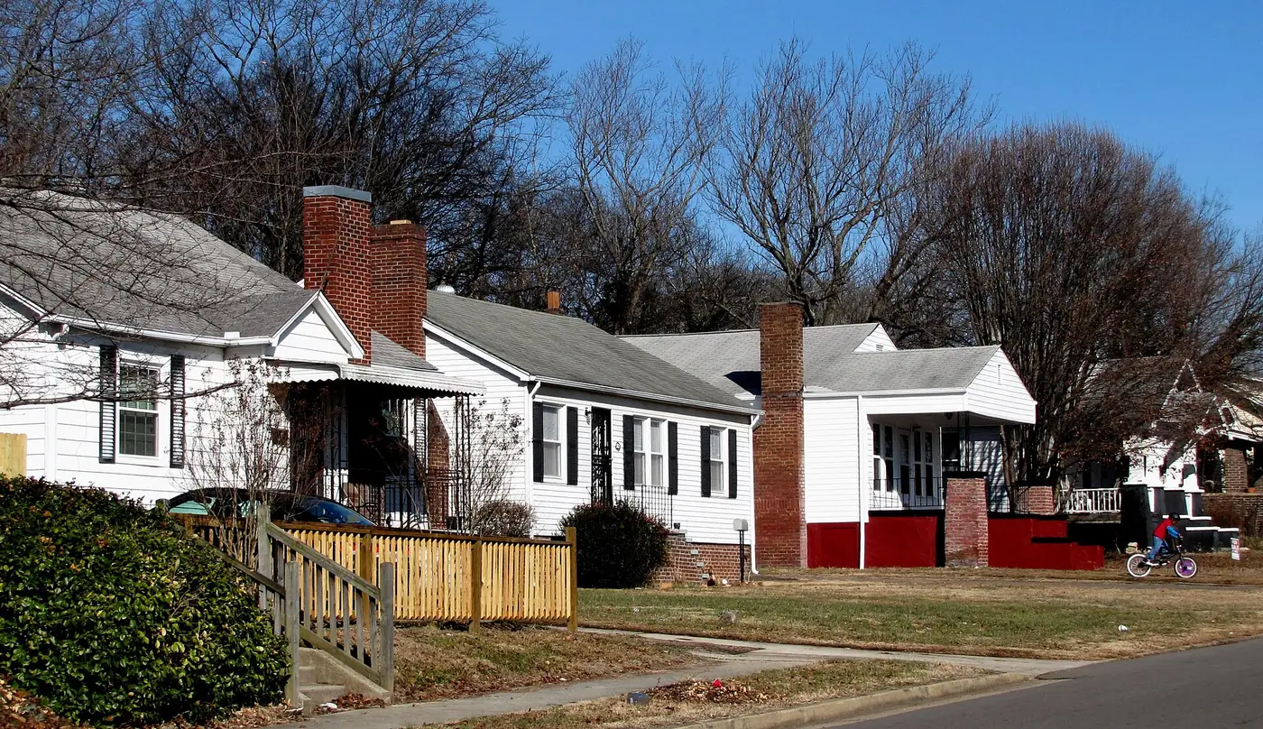 Houses along Woodbine Avenue in the Chilhowee Park neighborhood of East Knoxville.