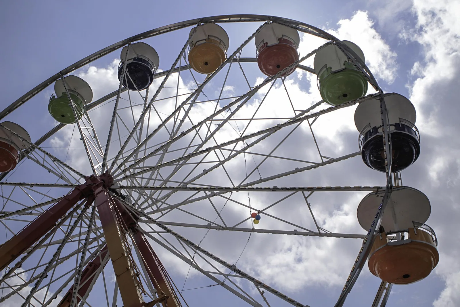 A Ferris wheel on the midway at the Tennessee Valley Fair at Chilhowee Park in Knoxville.